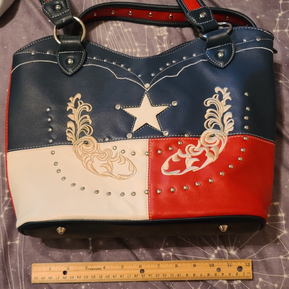 Texas Flag Shoulder Purse